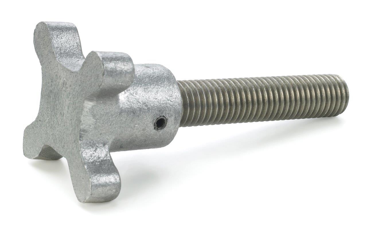 Morton Aluminum Hand Knob Screws 1.75 Thread Length Inch Size 5/8-11 Thread Size