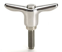Product Image - Stainless Steel Adjustable T-Handles, stainless steel components with stud