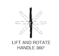 Lift and Rotate Handle 360°