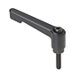Product Image - Adjustable Clamping Levers (plastic handle with stud/die-cast zinc handle with stud)